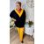 Fashion by NONO - Mustár színű rugalmas anyagú extra kényelmes nadrág 