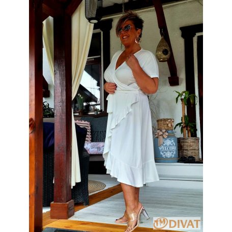 Fashion by NONO - Wedding exclusive ruha fehér színben