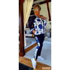 Fashion by NONO  -  Xéna sötetkék-fehér alapon gyönyörű matyó mintás szabadidő szett