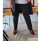 Fashion by NONO - Hawai fekete-fehér vékony csíkos alakformáló nadrág