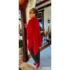 Fashion by NONO - Hawai fekete-fehér vékony csíkos alakformáló nadrág