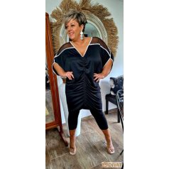 Fashion by NONO 3/4-es fekete pamut sztreccs leggings