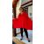 Fashion by NONO - Zita piros ing-tunika 
