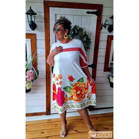 Fashion by NONO - Ina fehér alapon egyedi mintával