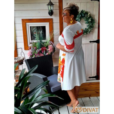 Fashion by NONO - Ina fehér alapon egyedi mintával