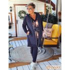 Fashion by NONO  -  Nikol sötétkék-gyönyörű virágmintás szabadidő szett