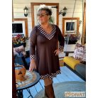 Fashion by NONO - Dolly ruha csokibarna-pöttyös