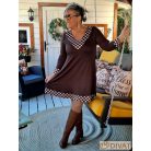 Fashion by NONO - Dolly ruha csokibarna-pöttyös