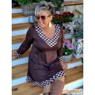 Fashion by NONO - Dolly ruha csokibarna-pöttyös