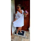 Fashion by NONO - Szerena fehér ruha 