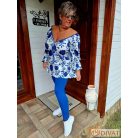 Fashion by NONO - Tekla fehér alapon gyönyörű matyó mintás tunika