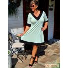 Fashion by NONO - Dolly ruha pisztácia-fekete színben