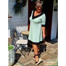 Fashion by NONO - Dolly ruha pisztácia-fekete színben