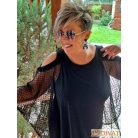 Fashion by NONO - Rózsa exclusive alkalmi ruha fekete színben