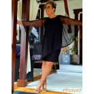 Fashion by NONO - Rózsa exclusive alkalmi ruha fekete színben