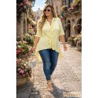 Fashion by NONO - Velence fodrokkal díszített ananász ing-tunika