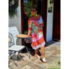 Fashion by NONO - Jázmin fehér-mintás tunika-ruha