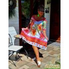 Fashion by NONO - Jázmin fehér-mintás tunika-ruha