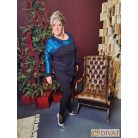 Fashion by NONO - Szylvi türkiz-fekete felső