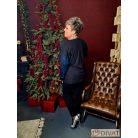 Fashion by NONO - Szylvi türkiz-fekete felső