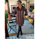 Fashion by NONO - Kiba ingruha barna-ocelot mintás