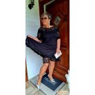 Fashion by NONO - Csipkével díszített fekete rövidnadrág 