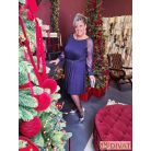 Fashion by NONO - Tina ruha sötétkék tüll betéttel