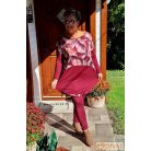 Fashion by NONO - Mandula toll mintás-burgundy