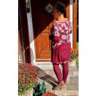 Fashion by NONO - Mandula toll mintás-burgundy
