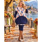 Fashion by NONO - Mandula toll mintás-sötétkék