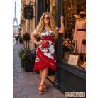 Fashion by NONO - Diana piros-virágmintás