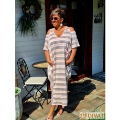 Fashion by NONO - Noory vállnál vágott maxi ruha