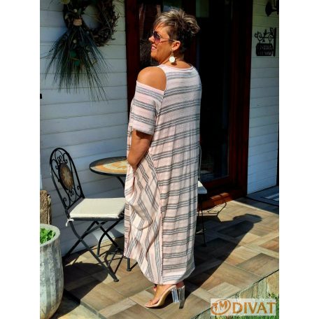 Fashion by NONO - Noory vállnál vágott maxi ruha