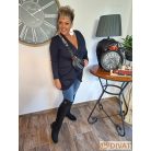 Fashion by NONO - Haiti vastag polár tunika sötétkék 