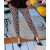 Fashion by NONO - Fehér-ocelot mintás hosszú leggings