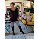 Fashion by NONO - Fehér-ocelot mintás hosszú leggings