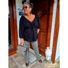 Fashion by NONO - Tekla fekete színű tunika