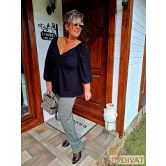 Fashion by NONO - Tekla fekete színű tunika