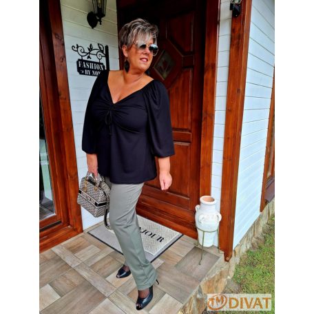 Fashion by NONO - Tekla fekete színű tunika