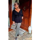 Fashion by NONO - Tekla fekete színű tunika