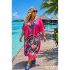 Fashion by NONO - Léda pink egyedi mintás ruha