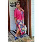 Fashion by NONO - Léda pink egyedi mintás ruha