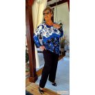 Fashion by NONO - Tina fekete elegáns nadrág