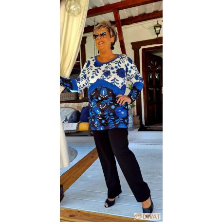 Fashion by NONO - Tina fekete elegáns nadrág