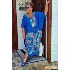 Fashion by NONO - Léda királykék egyedi mintás ruha