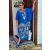Fashion by NONO - Léda királykék egyedi mintás ruha