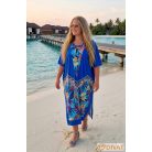Fashion by NONO - Léda királykék egyedi mintás ruha