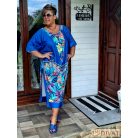 Fashion by NONO - Léda királykék egyedi mintás ruha