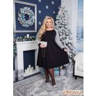 Fashion by NONO - Tina ruha fekete ezüst lurex betéttel