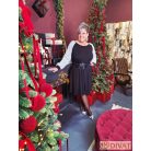 Fashion by NONO - Tina ruha fekete ezüst lurex betéttel